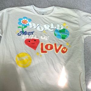 Pacsun World Full of Love Shirt